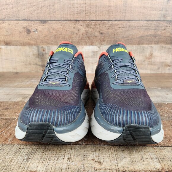 Hoka One One Bondi 7 Men's Sz 10.5 Dark Gray Gym Train Walk Running Sneaker Shoe - Picture 2 of 10